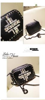 พร้อมส่ง กระเป๋าLuluhouse รุ่น L79-02blwh/bl กระเป๋าแฟชั่นเกาหลี นำเข้าของแท้ 100% ค่ะ 